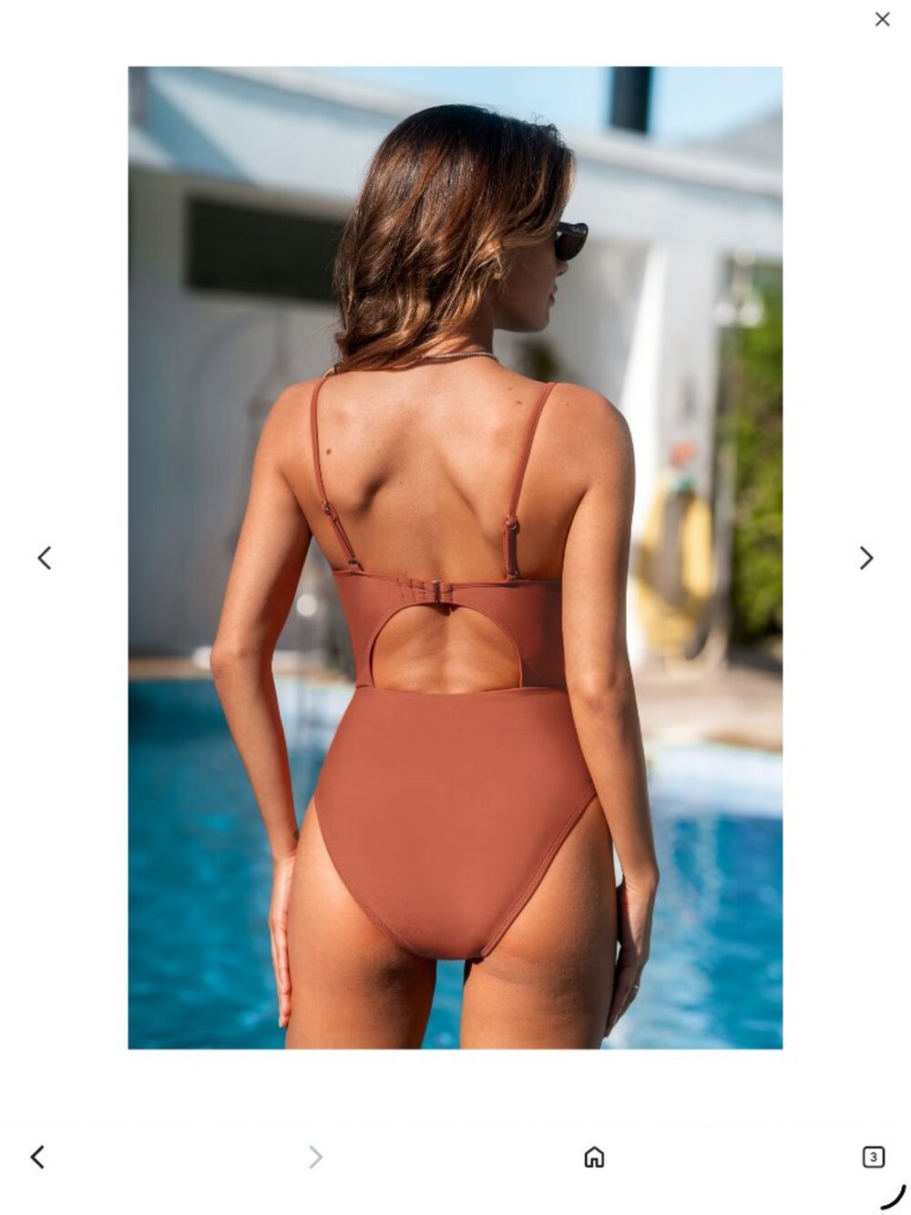 NWT Cupshe Sunset Glow Tummy Control 1 Piece swimsuit size Medium - Picture 2 of 11